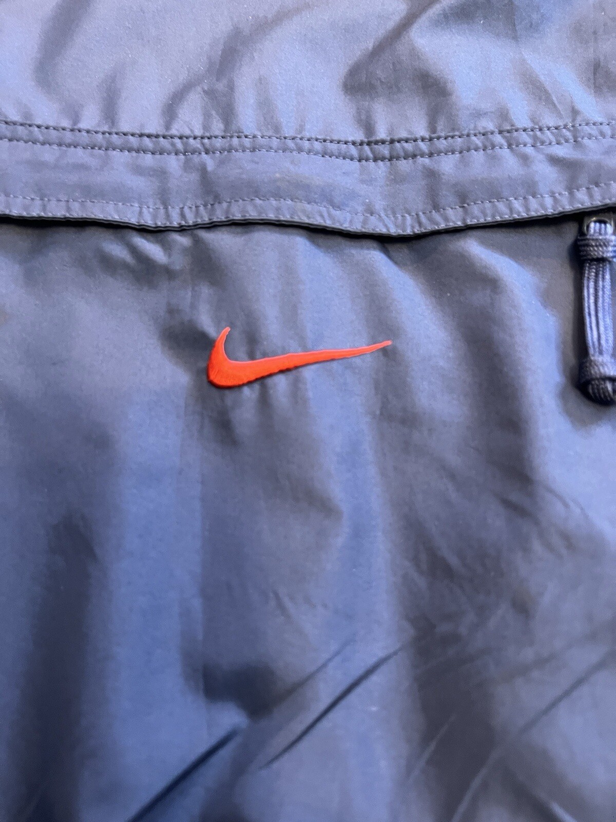 SACAI X NIKE Giacca a vento pullover Nike blu navy vintage anni 90 centrale swoosh uomo XL