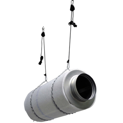 Jumbo Rope Ratchet 1/4" Suspensión de luz con mosquetón de metal NUEVO Light Hanger 68kg - Imagen 2 de 2