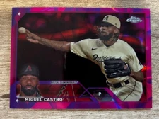 2023 Topps Chrome Update MIGUEL CASTRO - Magenta/Purple LAVA LAMP - 35/299
