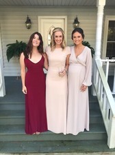 SHOW ME YOUR MUMU BRIDESMAID DRESS XS “SHOW ME THE RING CRISP” Worn Once