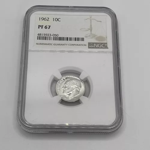 1962 10C NGC Roosevelt Proof Dime PR67