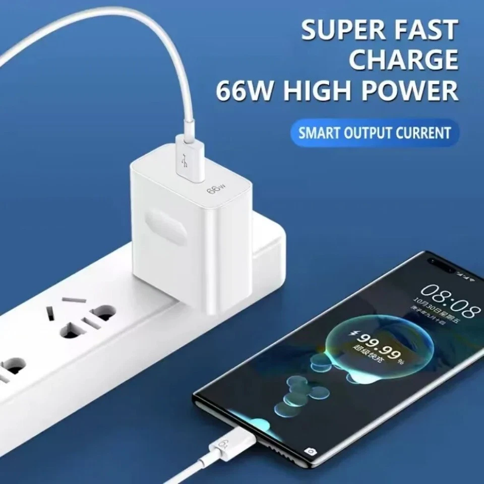 Cargador súper rápido original para Huawei 66W con cable de carga rápida USB-C 6A Foto 4 de 4