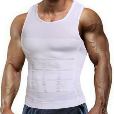 Compression Shirts for Men Hide Gynecomastia Slimming Body Shaper Vest Tank Top