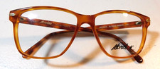 Vintage MARCHON Broker Blonde Amber 51/15 Eyeglass Frame New Old Stock 364