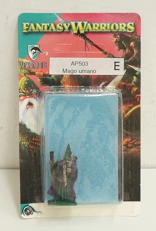 Fantasy Warriors: Mago Umano AP503. Miniature in Metallo Dipinte. Colorazione...