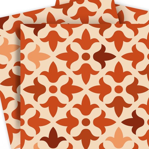 5" X 5" Terra Cotta Tango Peel and Stick Tiles - Bild 3 von 9