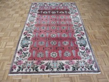 5 x 8 Hand Knotted Red Vintage Turkish Oushak Oriental Rug G7555