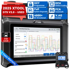 XTOOL D7S V2.0 USED Auto All System Diagnostic Tool Bi-Directional Key Program