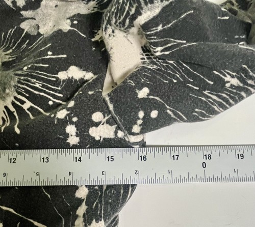 Falls Creek Youth Hoodie SZ M(8) Black/Ivory Splatter Design 90s Y2K - Picture 5 of 7