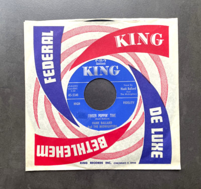 7''  Hank Ballard - Finger Poppin' Time- US KING
