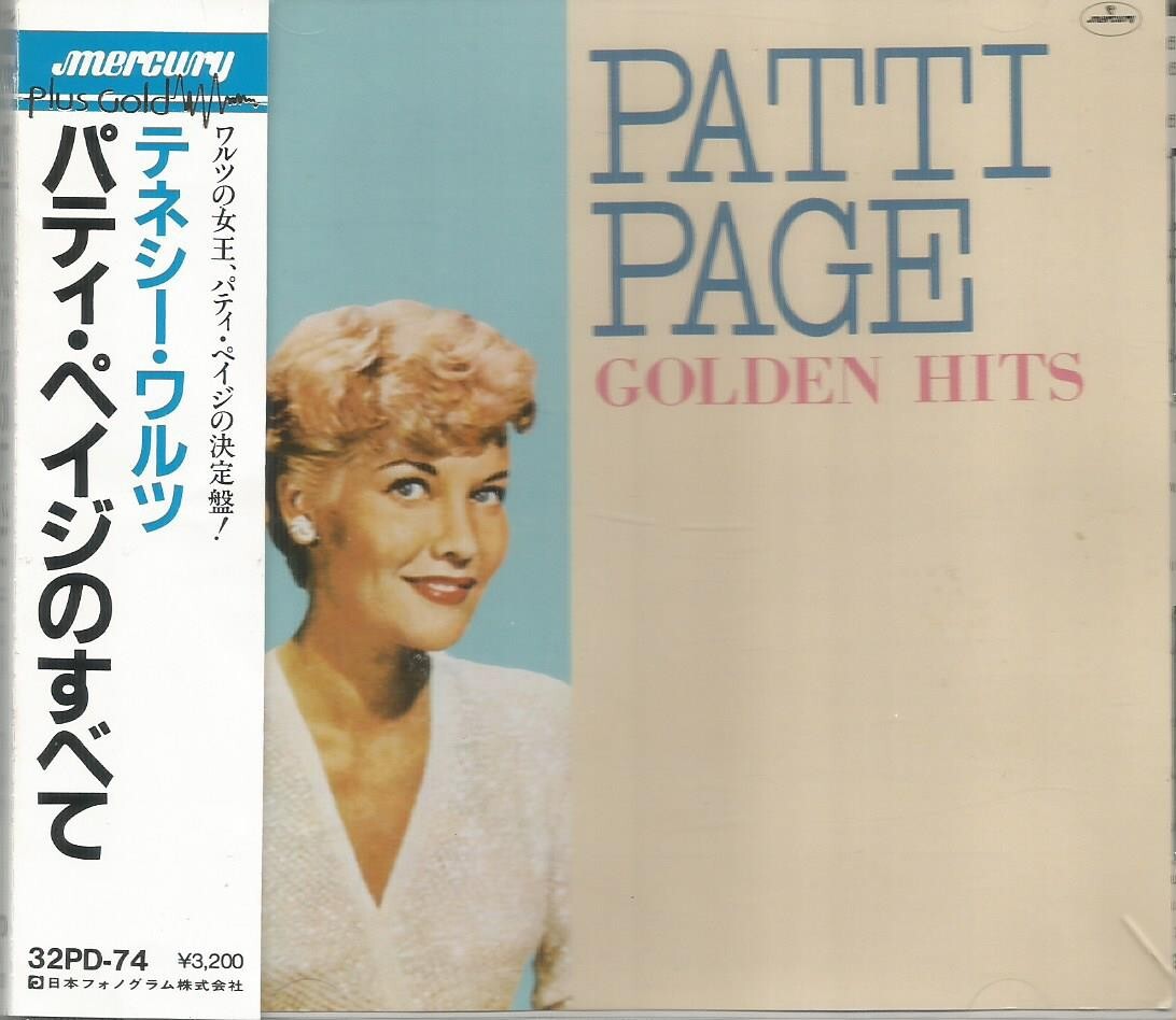 Patti Page -Golden Hits Japan Mercury CD album with obi
