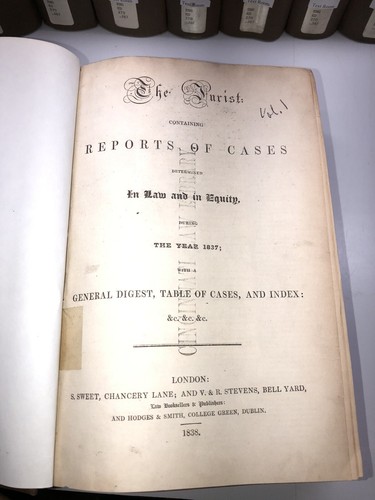 The Jurist 1837, 1843, 1844, 1845, 1846, and 1847 Sweet, Stevens - London - Picture 3 of 5
