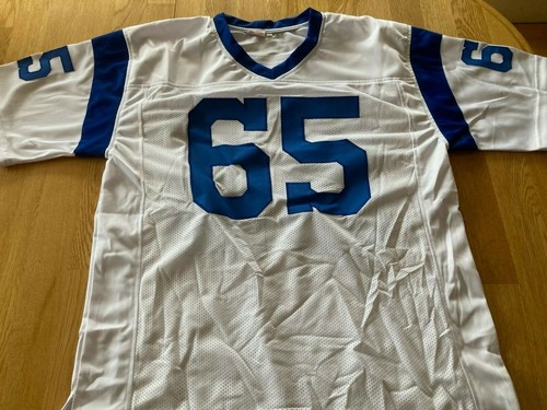 Los Angeles Rams Tom Mack signed Jersey W/COA Early 70's style - Picture 3 of 4
