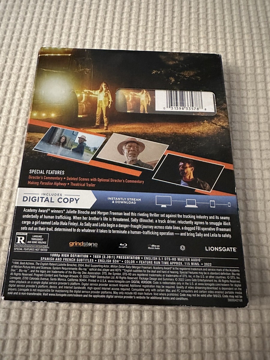 Paradise Highway (Blu-ray + Digital) 2022 w/ Slipcover, New Sealed