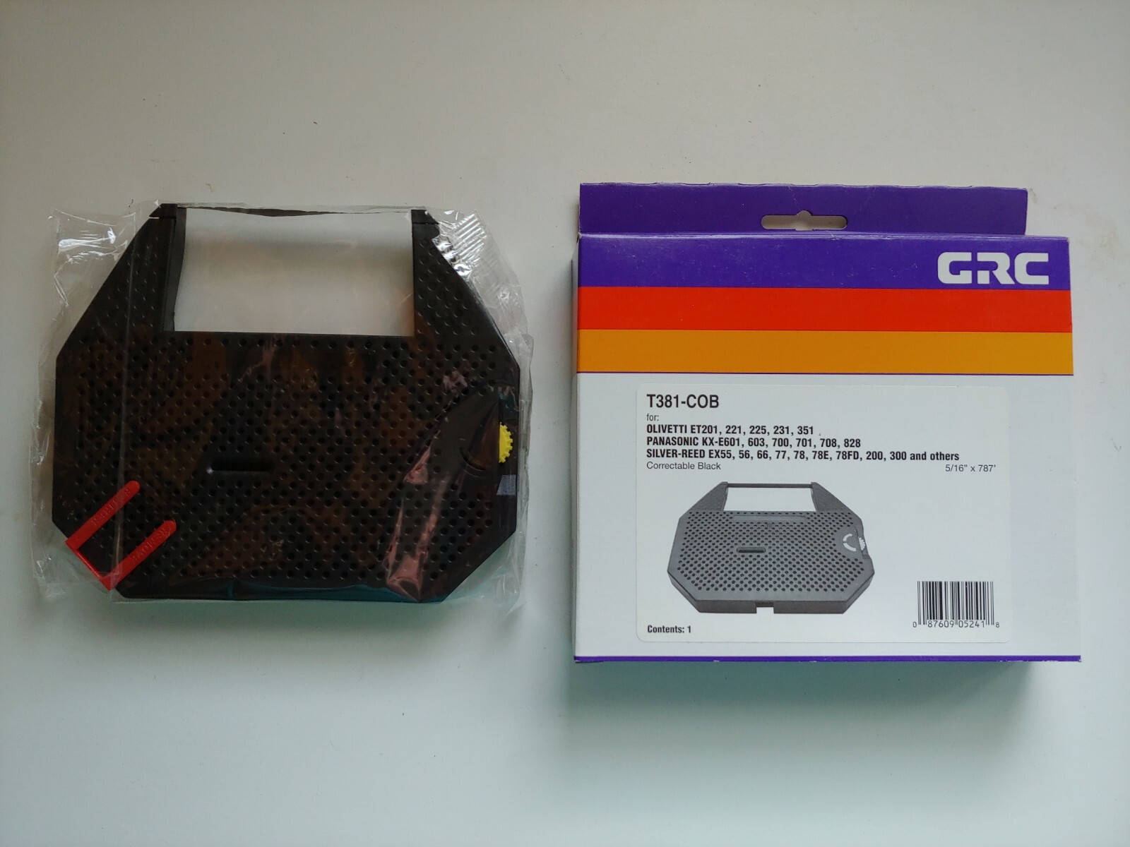 Olivetti / Panasonic / Silver Reed Typewriter Ribbon 1 lot of 2 each