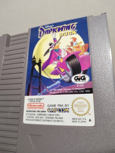 Disney Darkwing Duck Nintendo Nes Gig Italian PAL, RARE GAME ORIGINAL, CIB - Foto 15 di 17