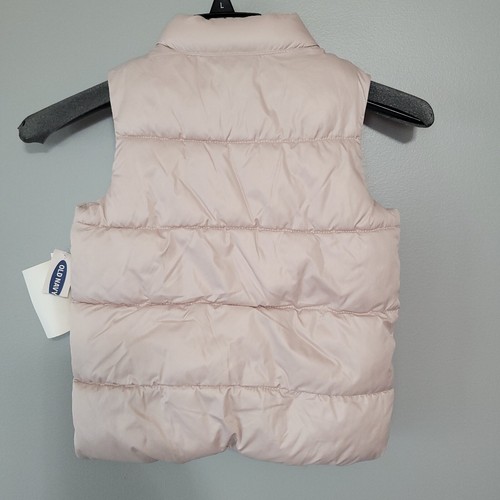 Old Navy Puffer Jacket Coat Girl's Vest Size 5T Pink NWT Dusty Rose - Picture 4 of 8