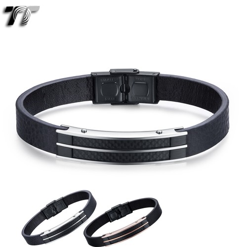 Barakà 316L Two-Tone Double Row Stainless Steel Men's Bracelet | BR282021RODN190006 – J.R.DUNN - Foto 3