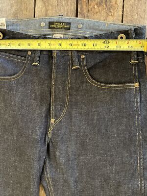 RRL Jeans Men's cowboy straight leg japan woven selvedge denim Raw