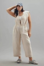 Daily Practice Anthropologie Soller Drawstring Jumpsuit Straight Leg XL 281876