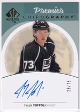 2013-14 SP Authentic Hockey Tyler Toffoli Premier Chirography Auto #28/75