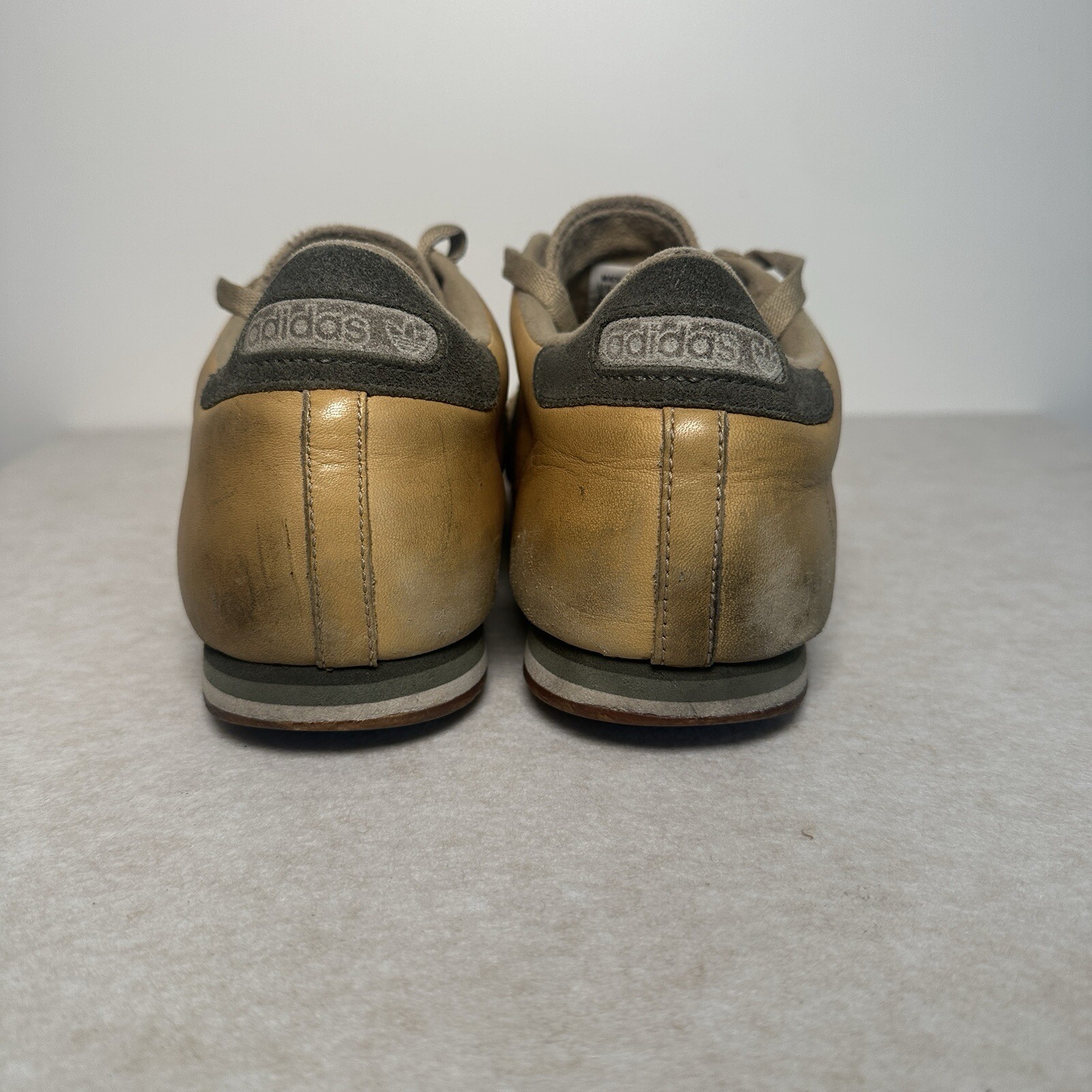 Samba 85 Tan Green Rare 2006 Adidas Size 9 Men’s Retro Soccer Shoes image 5