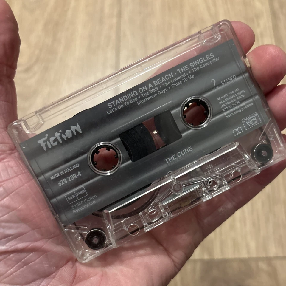 The Cure - Standing On A Beach - The Singles & B-Sides Cassette Tape VG+/VG+ - Image 3 of 4