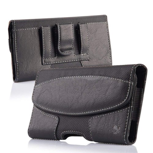 Cell Phone Holster Belt Clip Loop Pouch Nylon w/Card Holder Wallet Case Cover - Picture 8 of 56