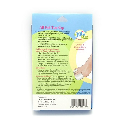 Dr. Jill's Gel Zehenkappe Hammerzehen Hühneraugen Kissen (einzeln) - Bild 2 von 4