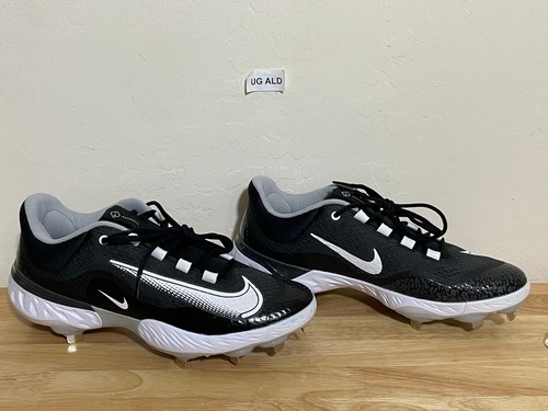 Botines de béisbol Nike Alpha Huarache Elite 4 negros/blancos talla para hombre 11 DJ6521-011 - Imagen 3 de 8