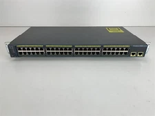 Cisco Catalyst 2960 48-Port 10/100 & 2-Port GbE Network Switch WS-C2960-48TT-L