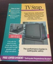 QuakeHold TV Strap 4065 Earthquake Straps up to 25" Tube Television Quake Hold