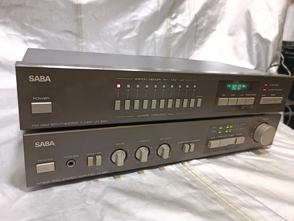 Saba Intergrated Stereo Radio AM/FM MI 280 Amplifier Verstärker MT280 - Bild 3 von 4