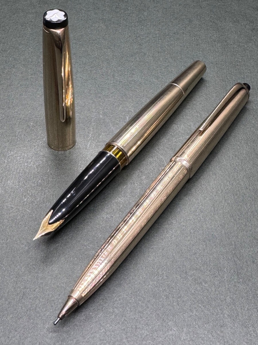 MONTBLANC Rolled Gold No.82 18C/F & No.85 Pix 0.9mm Mechanical
