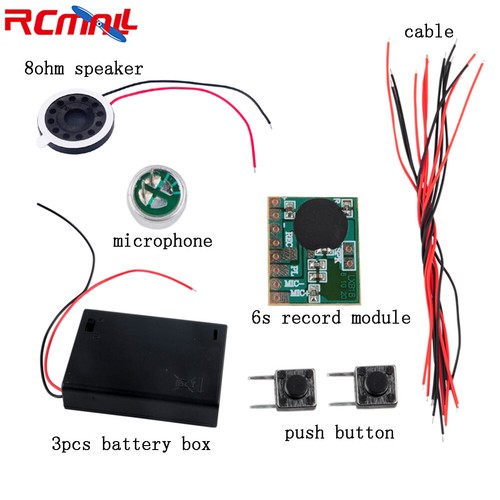 6s 30s 120s Sonido Grabable IC Módulo de Grabadora de Voz 8ohm Altavoz Hágalo usted mismo Regalo - Imagen 6 de 10