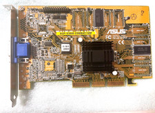 ASUS AGP-V3800 COMBAT 16M NVIDIA Riva TNT2 AGP VIDEO CARD VGA ONLY MXB176