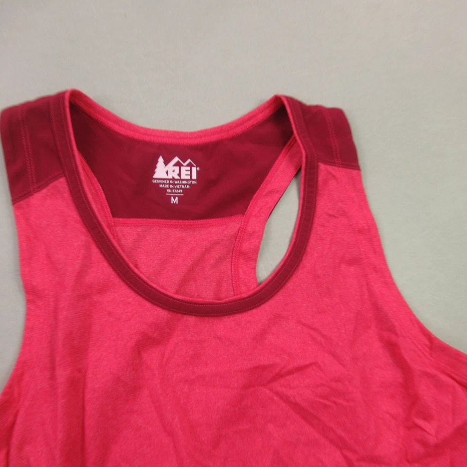REI 背心上衣女式中号无袖轻便弹力锻炼粉色 — 第 2/4 张图片