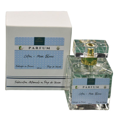 Esténat Parfums - Damenduft 100 ml Baumwolle Moschus weiß. Parfums de Grasse