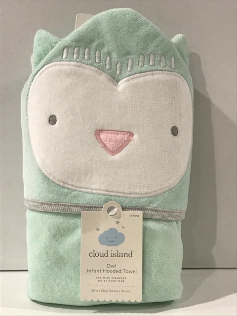 cloud island elephant infant hooded towel