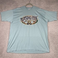 Vintage 1996 Nashville Music Guitars Single Stitch T Shirt Made In USA Mens XXL