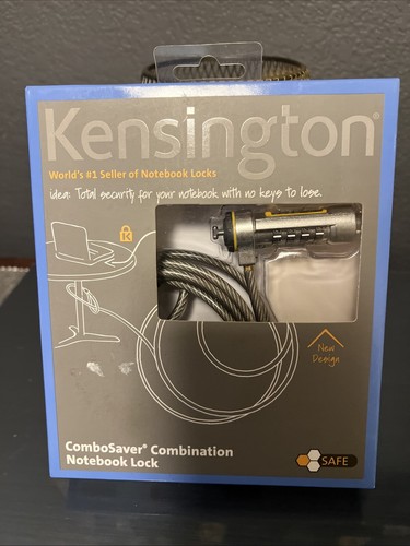 Kensington ComboSaver Combination Notebook Lock! NEW 6ft Long Steel Cable! - Picture 3 of 17