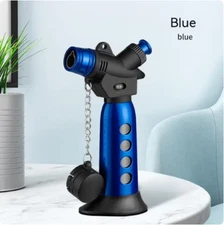 Small Torch Welding Gun Lighter Jet Inflated Gas Butane Lighters Tank Blue