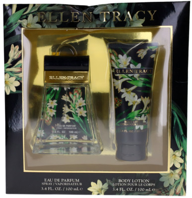 Confident By Ellen Tracy For Women Set: EDP+Body Lotion 3.4+3.4 Shopworn New