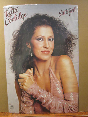 Vintage 1979 Rita Coolidge original Satisfied hot girl poster man