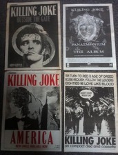 KILLING JOKE - ORIGINAL ADVERT SM POSTER outside the gate pandemonium america *