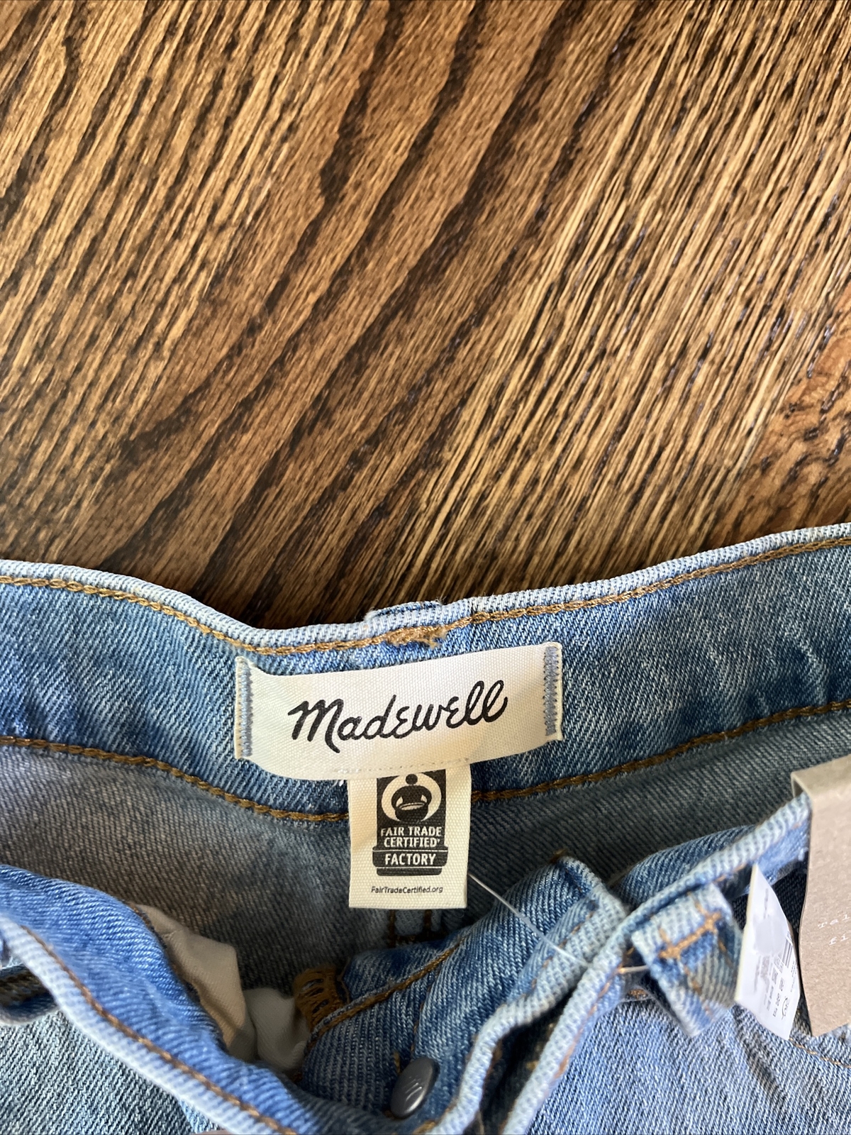 NEW Madewell The Perfect Jean Shorts Denim Womens Sz 27 NF039 With Magic Pockets - View 4