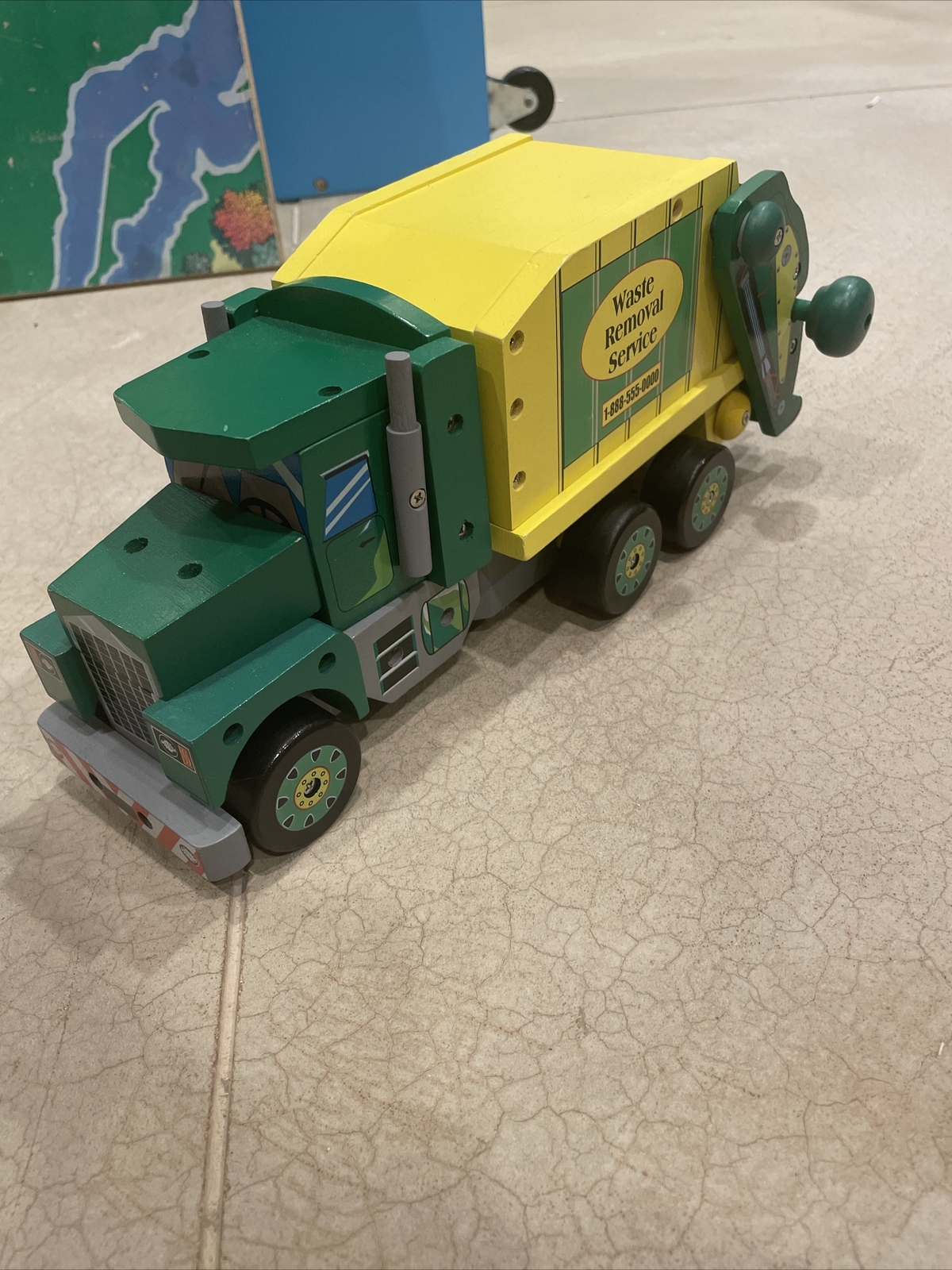 Wooden Garbage Truck