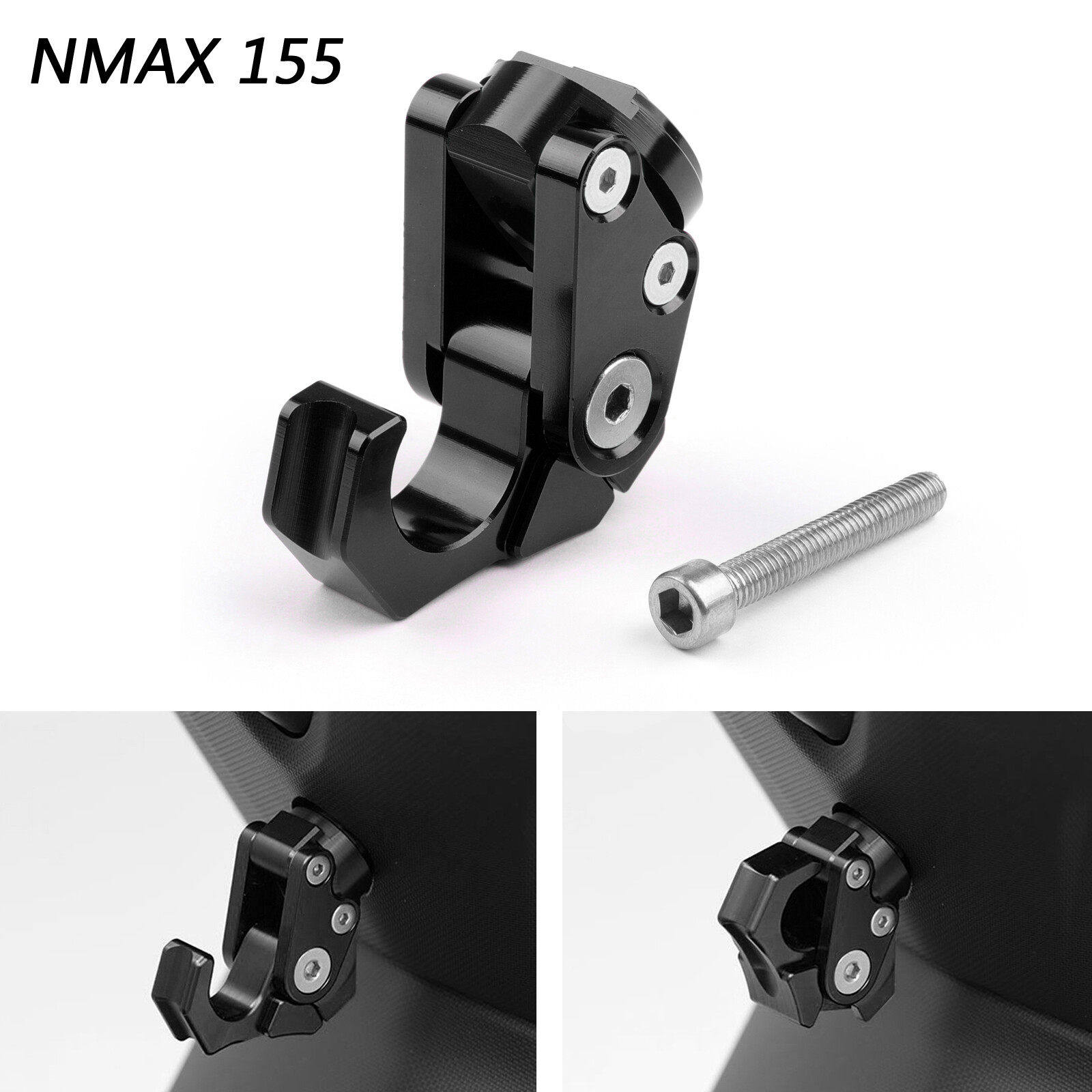 Yamaha NMAX 155 Scooter Convenience Hook Accessory BK