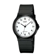 Casio MQ24-7B,   Men's Black Resin Watch, Analog, Water Resistant, 34MM Case,NEW