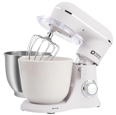 Standmixer, 4,5L + 5L zwei Schüsseln Küchenmixer zum Backen, 10 Geschwindigkeiten - NEU - UVP: 192 